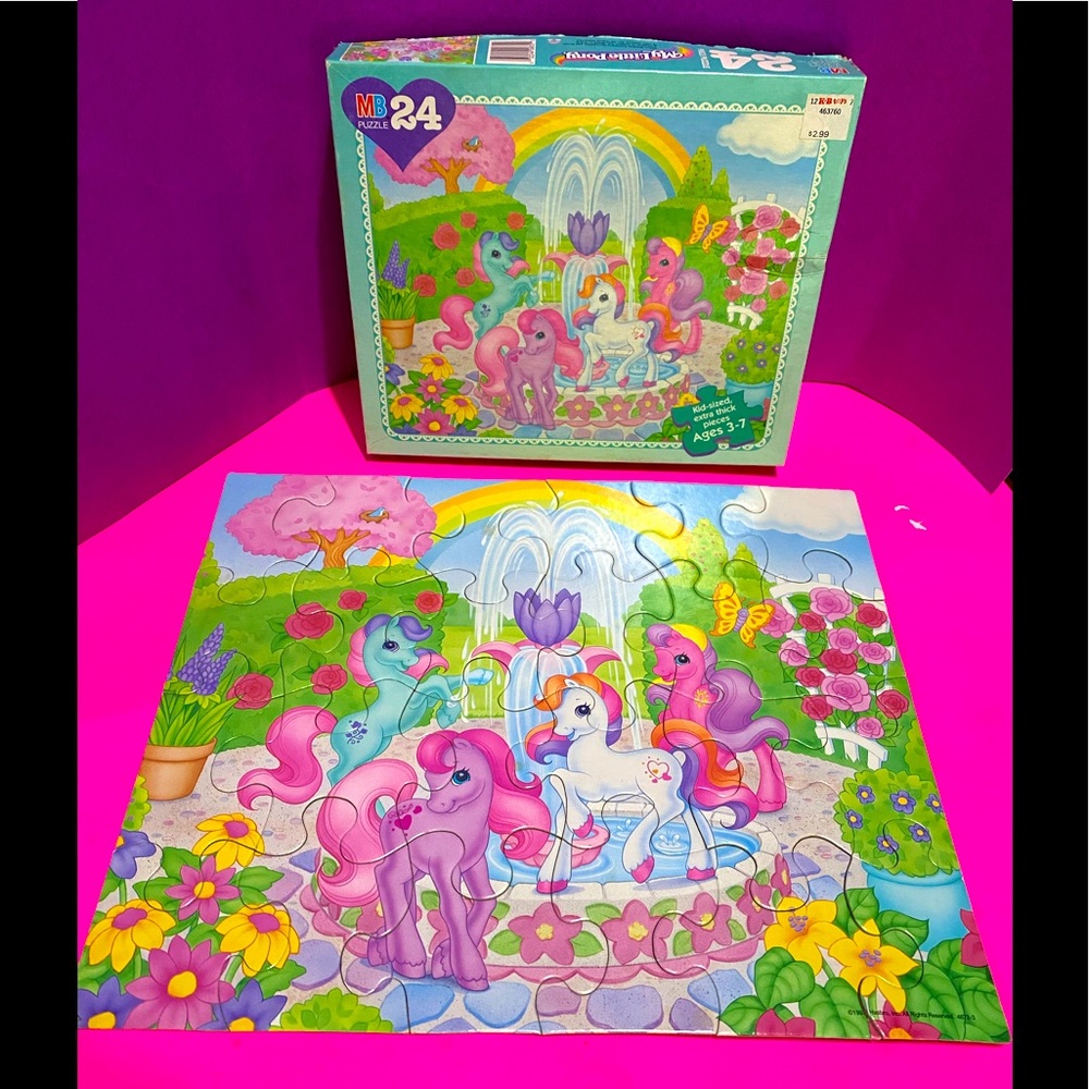 MY LITTLE PONY G2 VINTAGE 90s COLLECTABLE JIGSAW PUZZLE 24 Pieces w/BOX